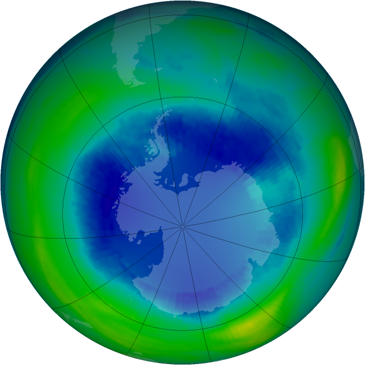 Ozone Map 1992-08-24